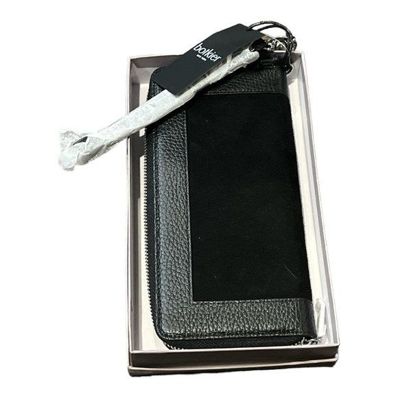 Botkier Black/Suede Clutch Wallet. New in Box. - Picture 3 of 6